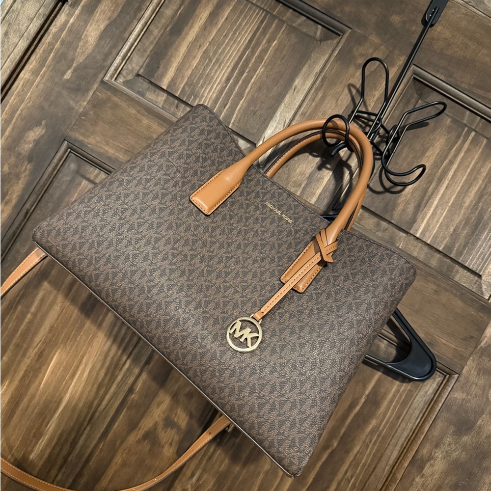 Michael Kors Brown Signature Tote Bag
